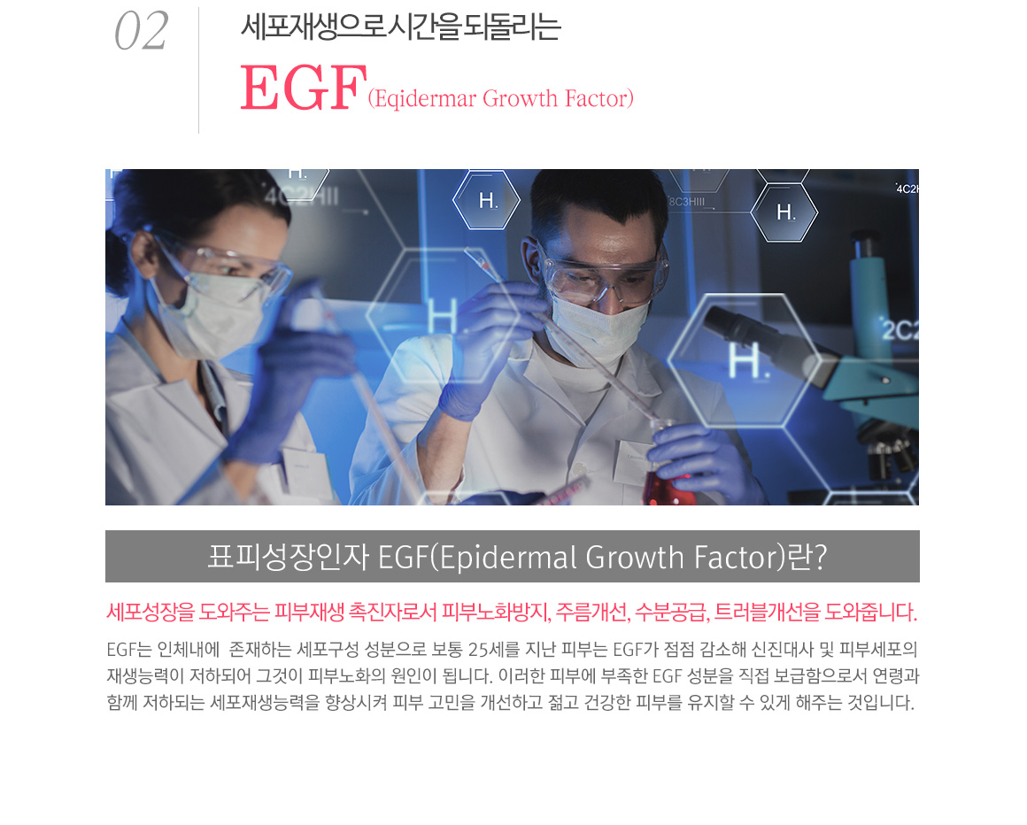세포재생으로 시간을 되돌리는 EGF